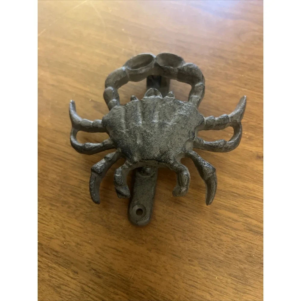 Crab Door Knocker Cast Iron 5 Inches - Coaster Nautical Maryland Crabs